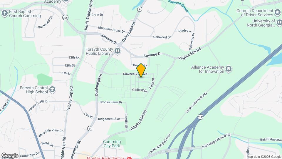 525 Sawnee Vlg Blvd Map and Location Details