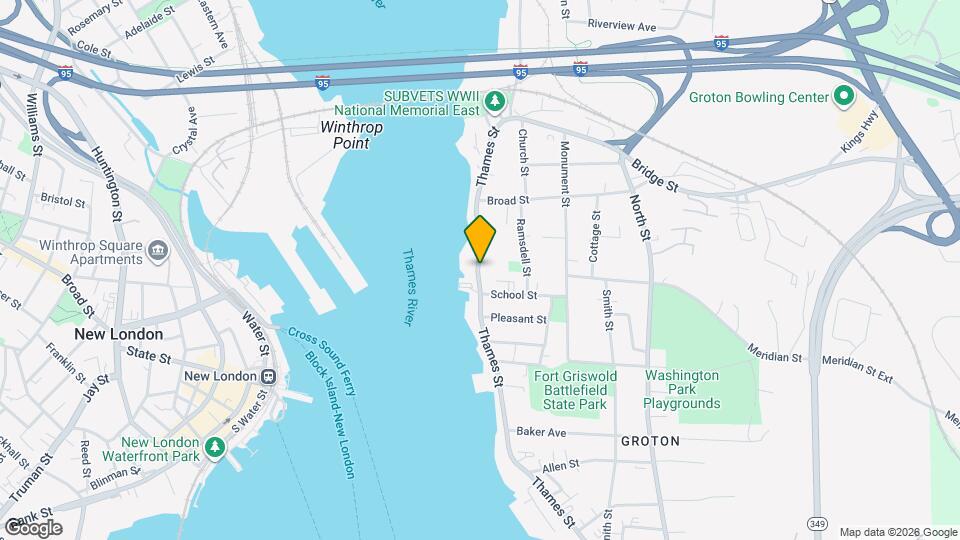 184 Thames St Mapa y Detalles de la Ubicación