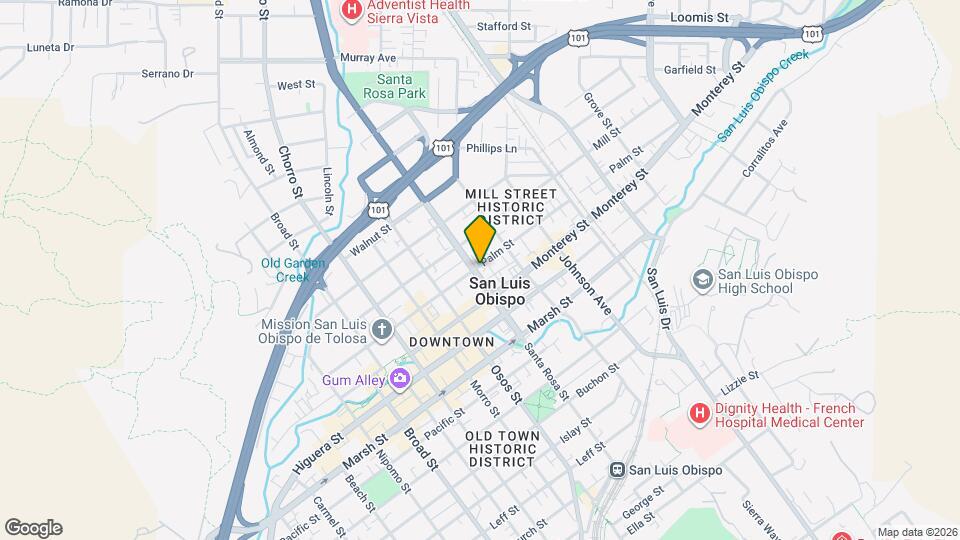 940 Santa Rosa St Map and Location Details