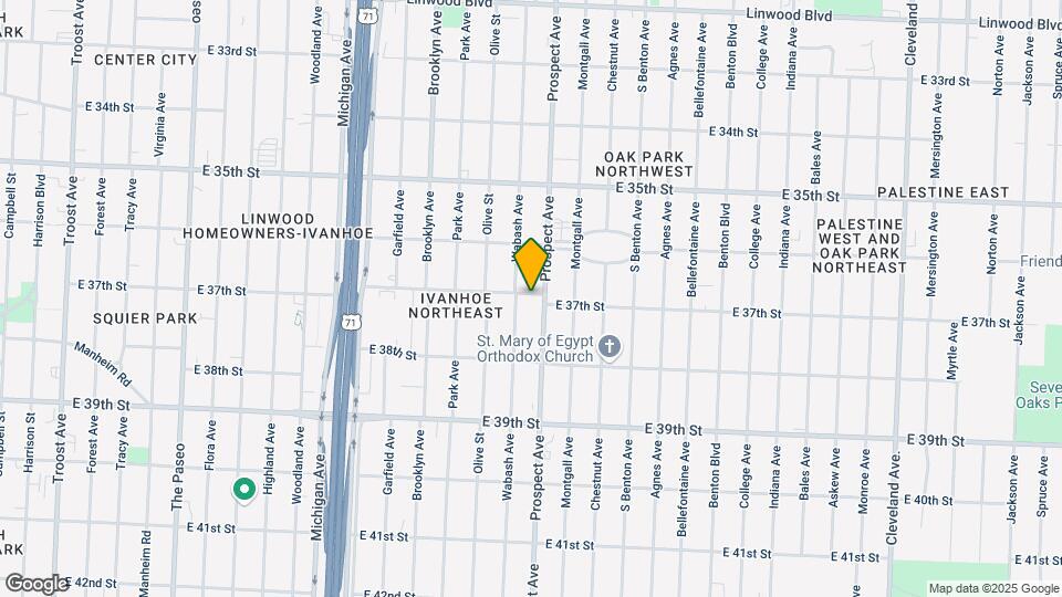 2511 E 37th St Map and Location Details