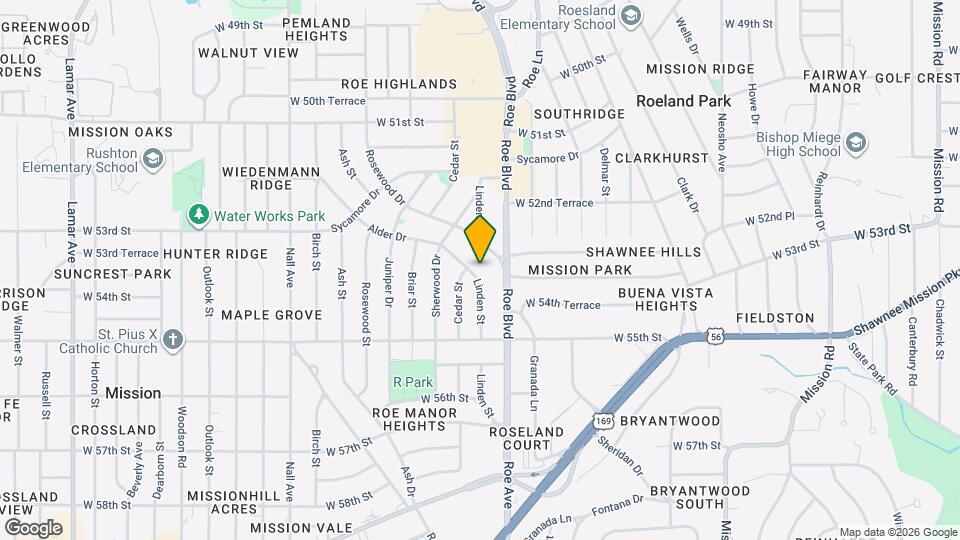 5329 Linden St Map and Location Details