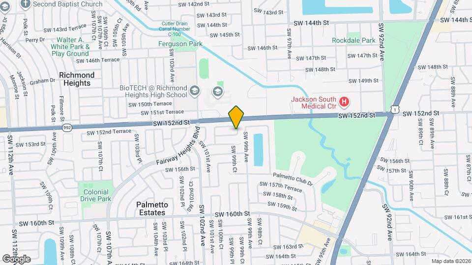 9955 SW 153rd St Map and Location Details