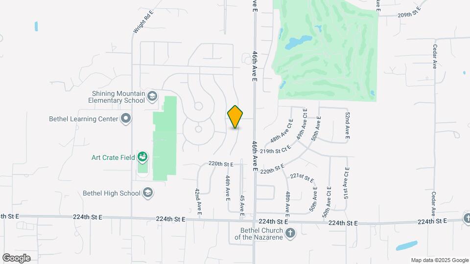 21726 44th Avenue Ct E Mapa y Detalles de la Ubicación