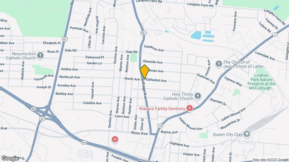 5368 Carthage Ave Map and Location Details