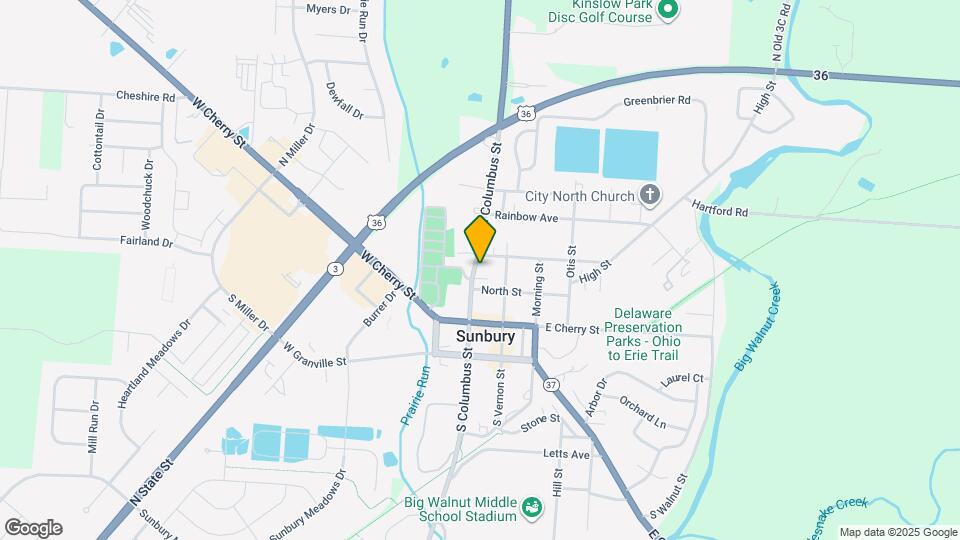 84 N Columbus St Map and Location Details