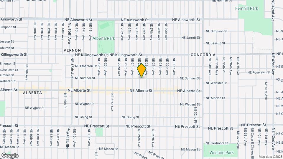 2508-2508 NE Sumner St Map and Location Details