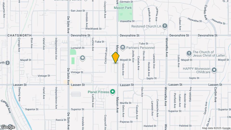 10037 Mason Ave Map and Location Details