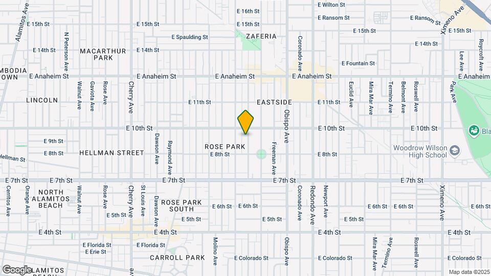853 Gladys Ave Mapa y Detalles de la Ubicación
