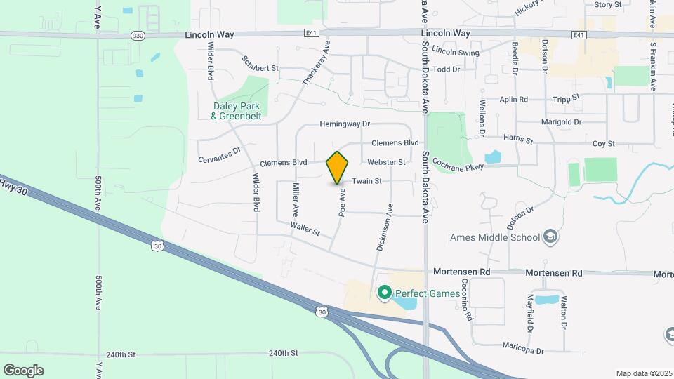 809 Poe Ave Map and Location Details