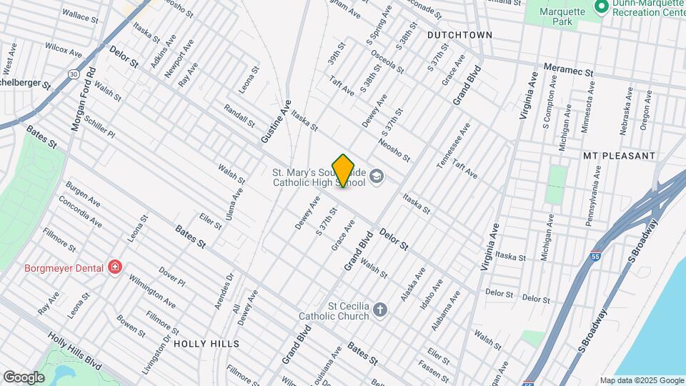 3701 Delor St Map and Location Details