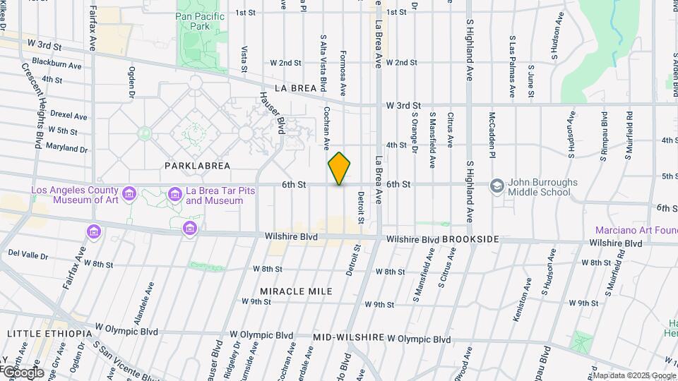 607 S Cloverdale Ave Mapa y Detalles de la Ubicación