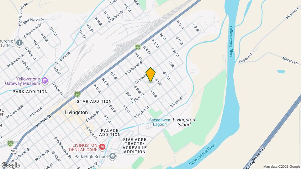 227 S H St Map and Location Details