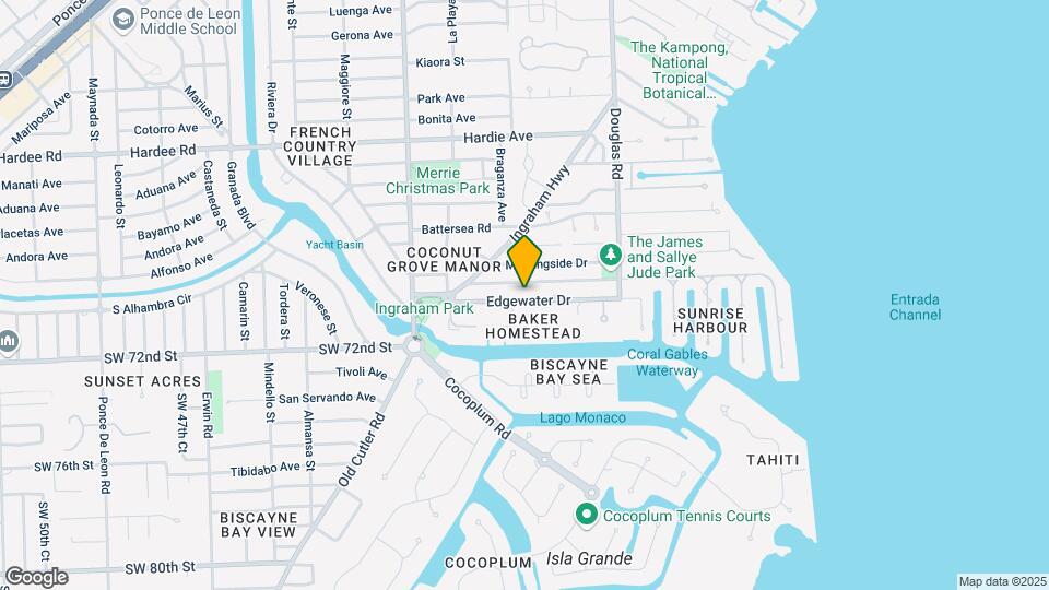 125 Gables Edgewater Drive Mapa y Detalles de la Ubicación