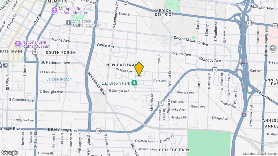 660 Tate Ave Map and Location Details