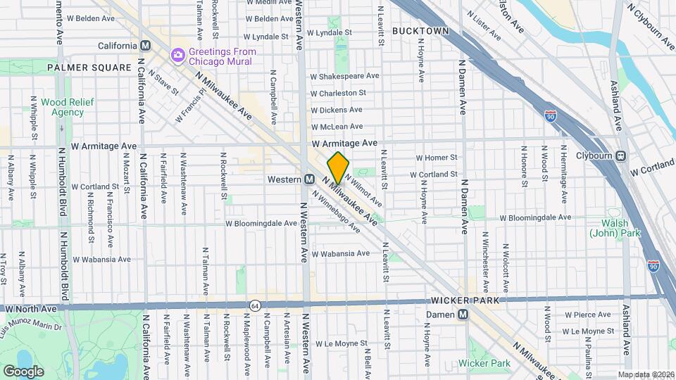 1877 N Milwaukee Ave Map and Location Details