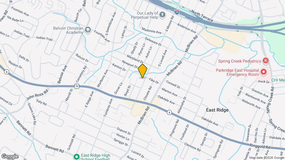 1407 S Moore Rd Map and Location Details