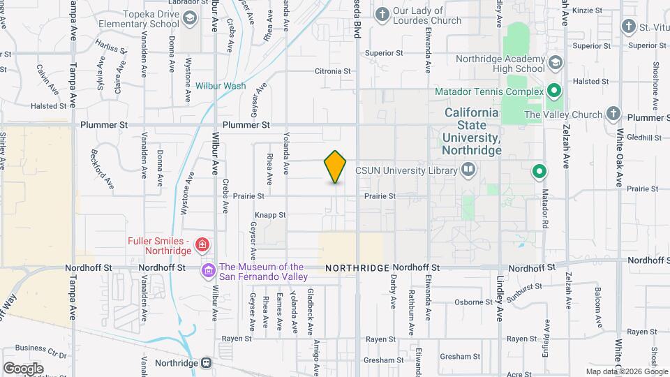 18541 Prairie St Map and Location Details