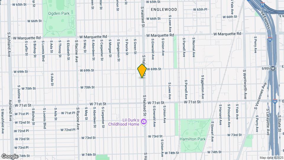 6938 S Halsted St Map and Location Details