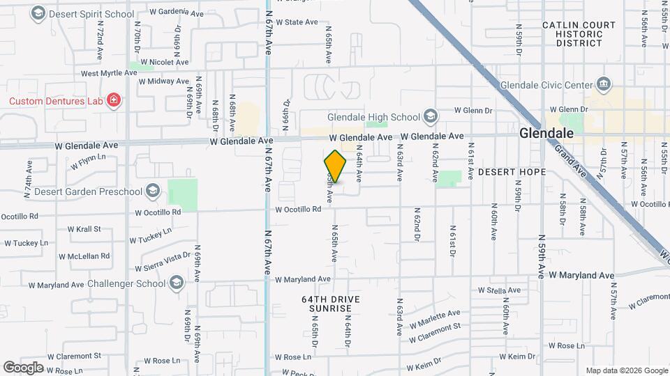 6731 N 65th Ave Map and Location Details