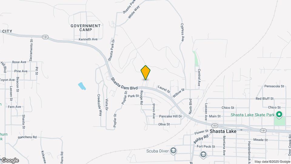 3613 Shasta Dam Blvd Mapa y Detalles de la Ubicación