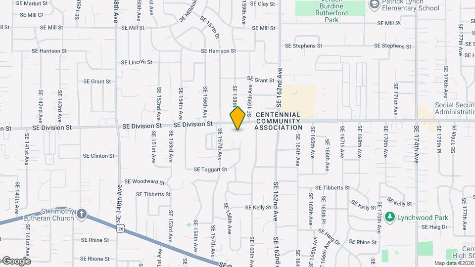 15796 SE Division St Map and Location Details