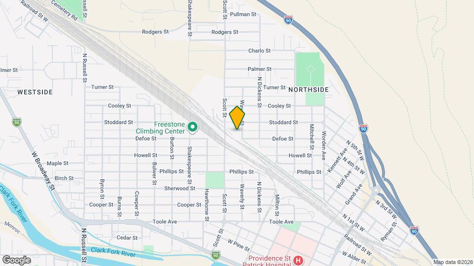 1245 Waverly St Map and Location Details