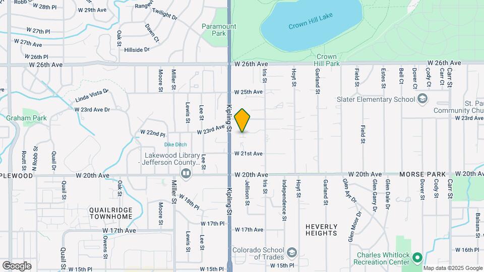 9842 W 22nd Pl Map and Location Details
