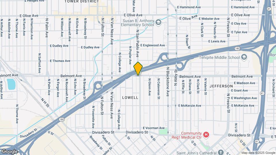 1342 E Belmont Ave Map and Location Details