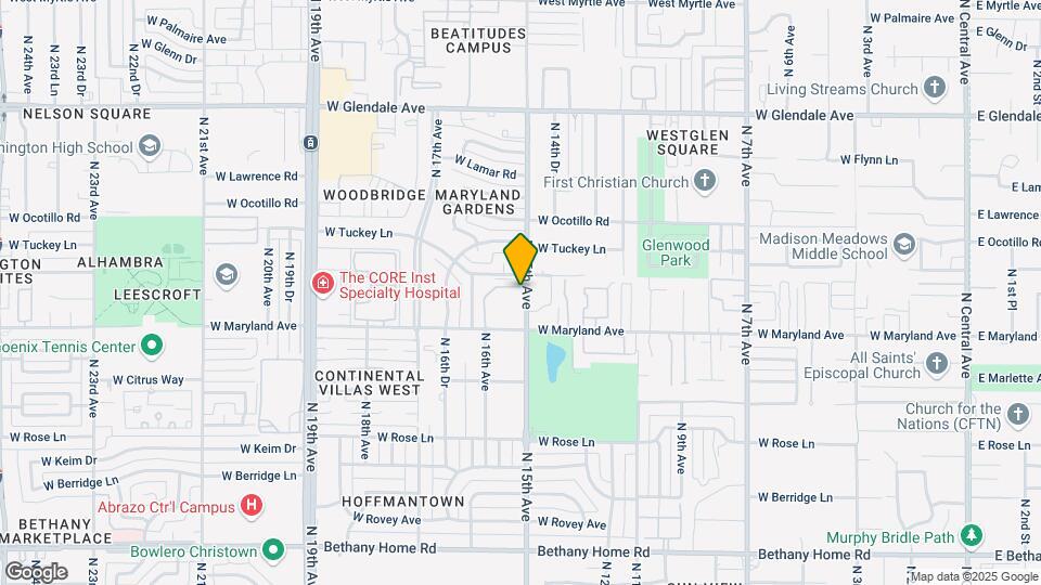 1511 W Sierra Vista Dr Map and Location Details