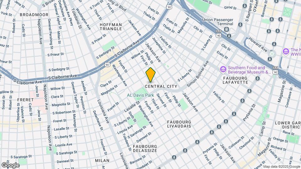 2500 Freret St Map and Location Details