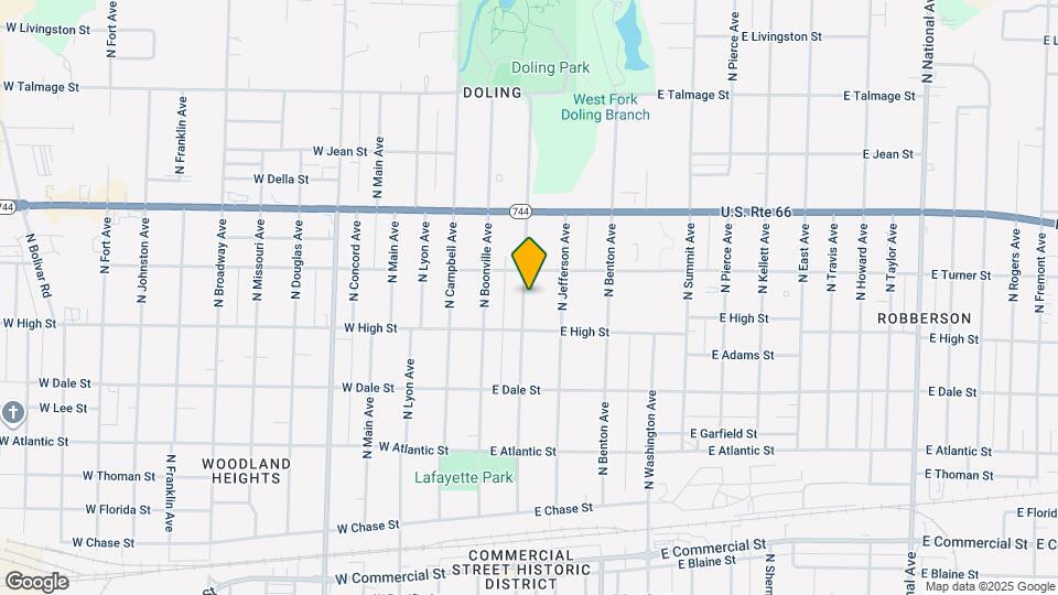 2234 N Robberson Ave Mapa y Detalles de la Ubicación