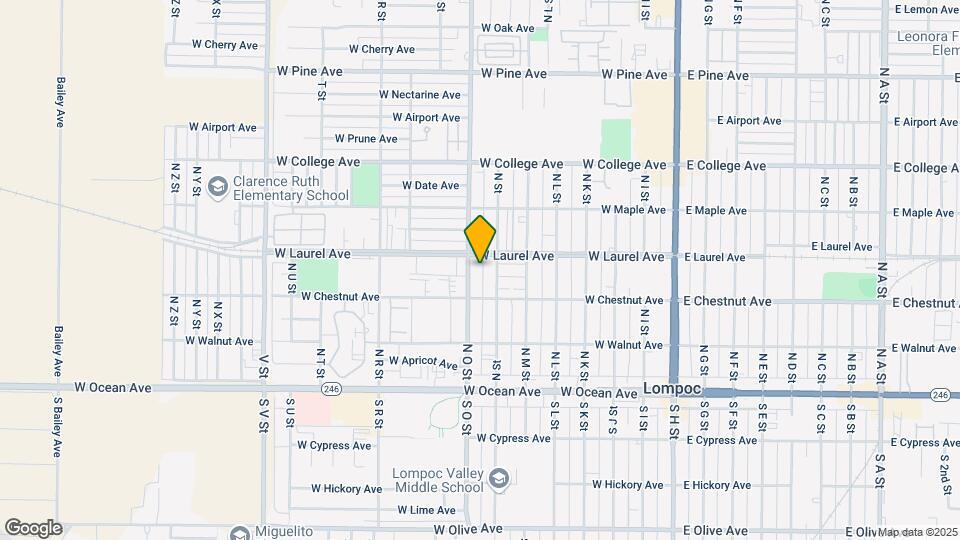 324 N O St Mapa y Detalles de la Ubicación