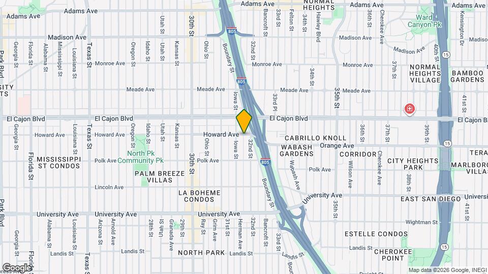 3175 Howard Ave Map and Location Details