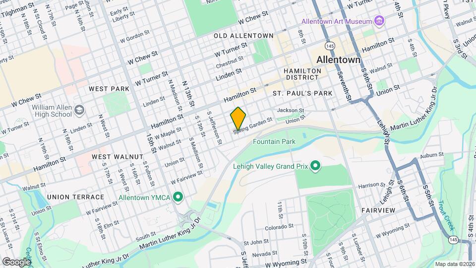 1142 Spring Garden St Map and Location Details