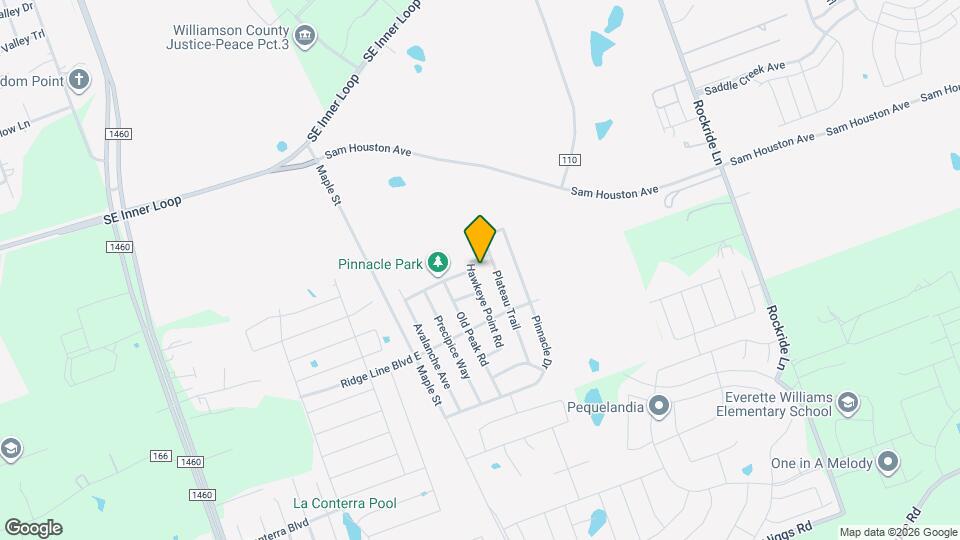 1208 Hawkeye Point Rd Mapa y Detalles de la Ubicación