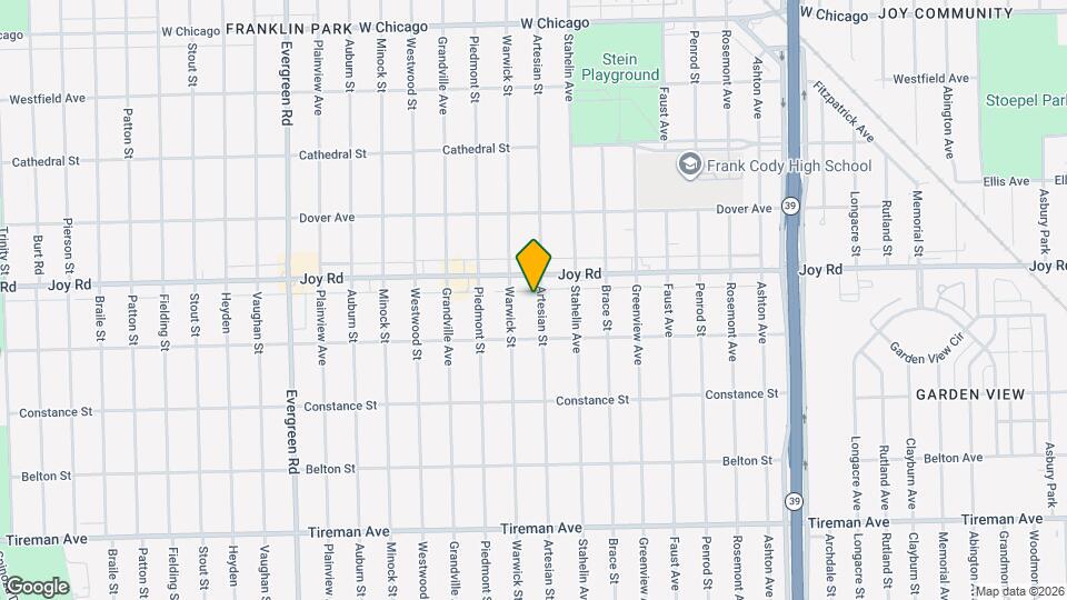 8673 Artesian St Map and Location Details
