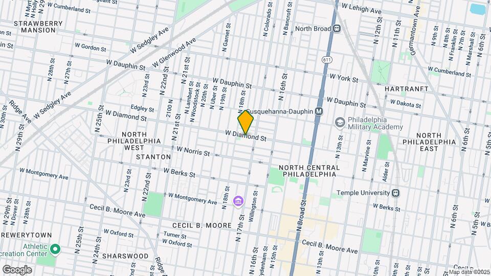 1724 W Diamond St Mapa y Detalles de la Ubicación