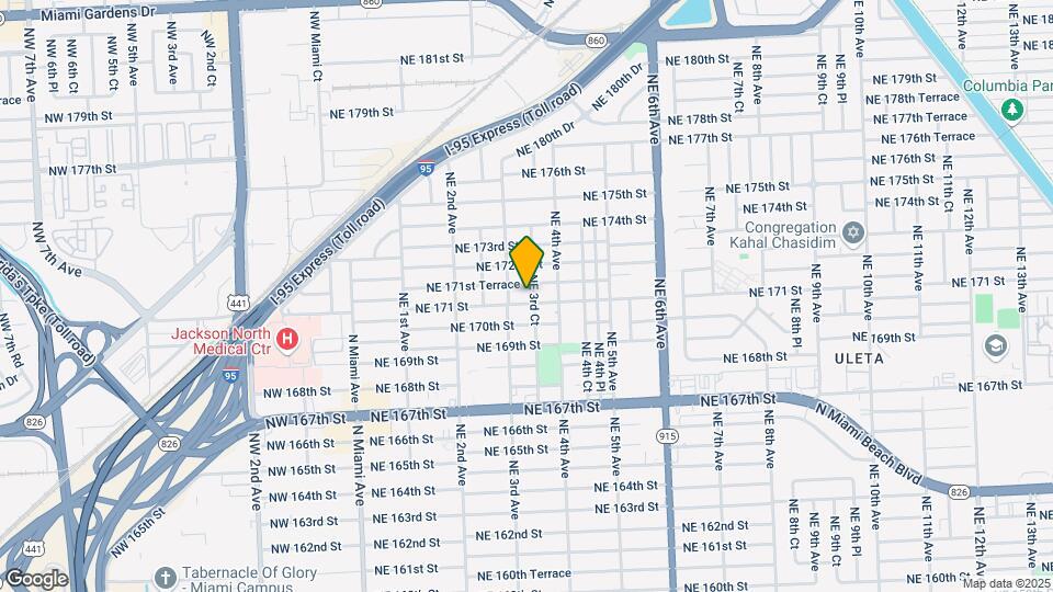 323 NE 171 St Mapa y Detalles de la Ubicación