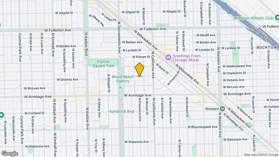 2853 W Dickens Ave, Unit 2 Map and Location Details