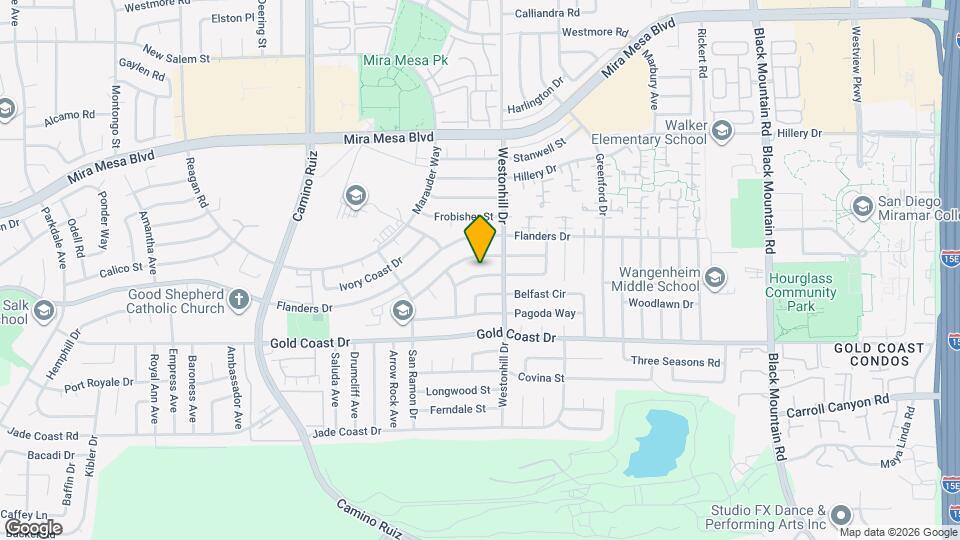 8708 Friant St Map and Location Details