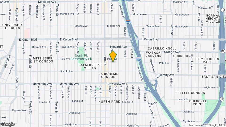 4059 1/2 Ohio St Map and Location Details