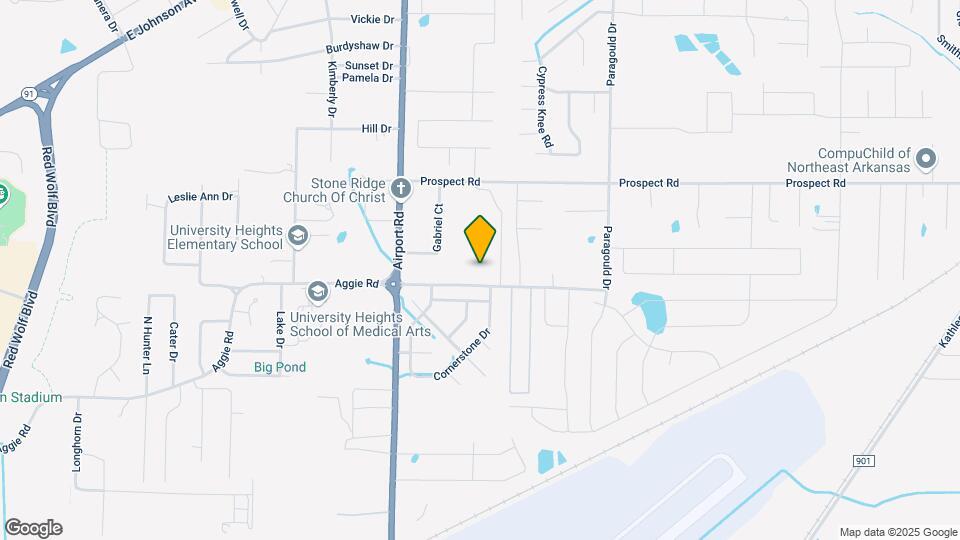 4216 Aggie Rd Map and Location Details