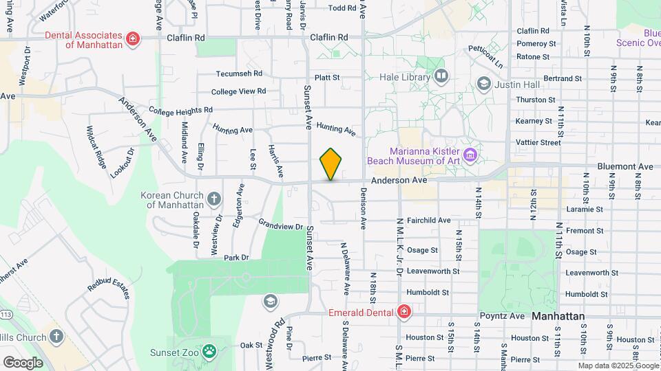 1843 Anderson Map and Location Details