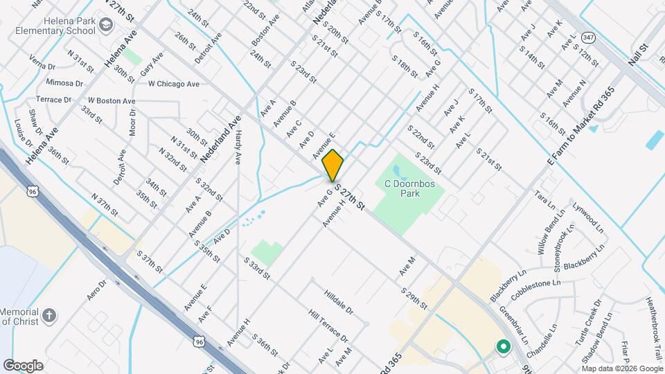 2707 Ave G Map and Location Details