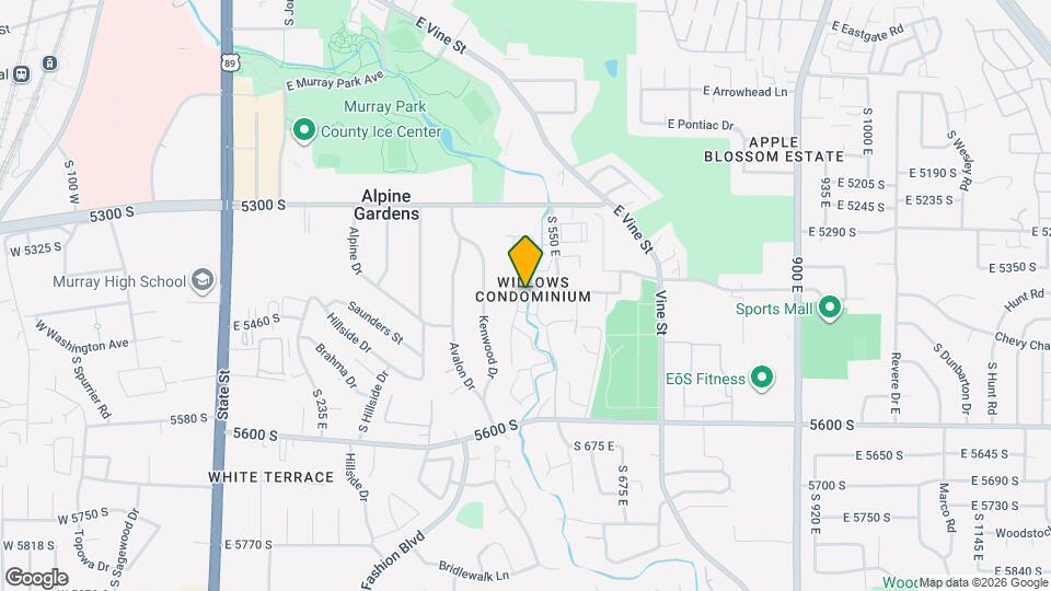 5407 S Willow Ln Map and Location Details
