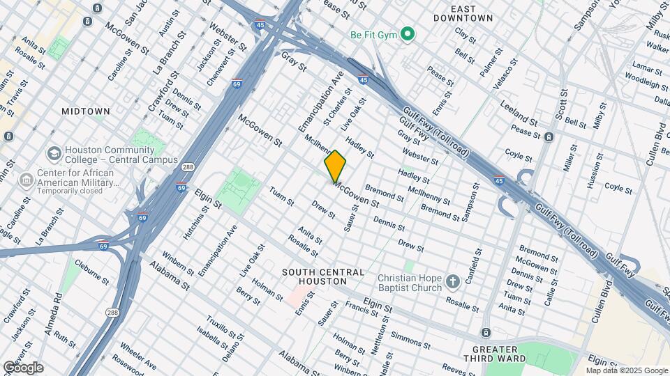 2718 McGowen St Map and Location Details