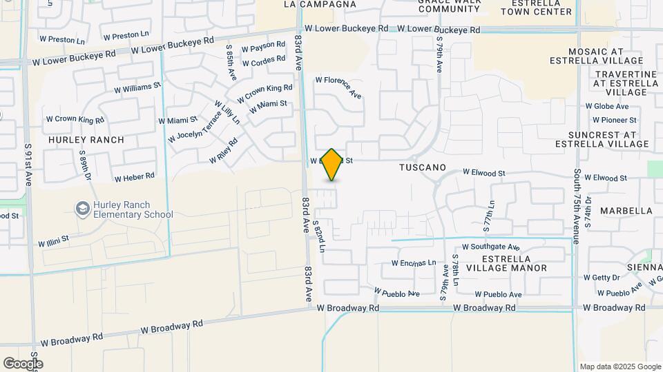 8216 W Illini St Mapa y Detalles de la Ubicación