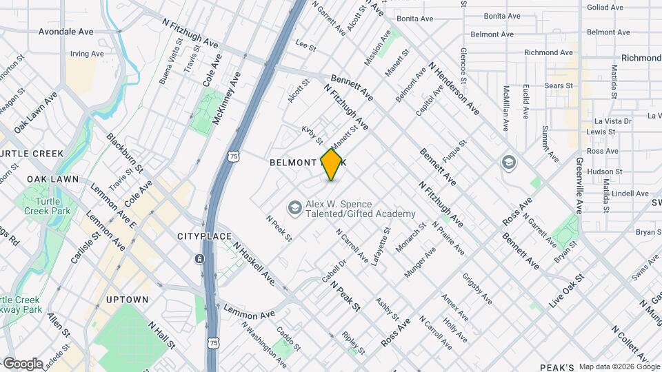 4602 Weldon St Map and Location Details