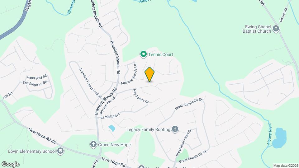 1394 Ivey Pointe Dr SE Mapa y Detalles de la Ubicación