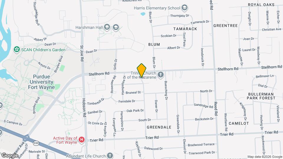4332 Wyandotte Dr Map and Location Details